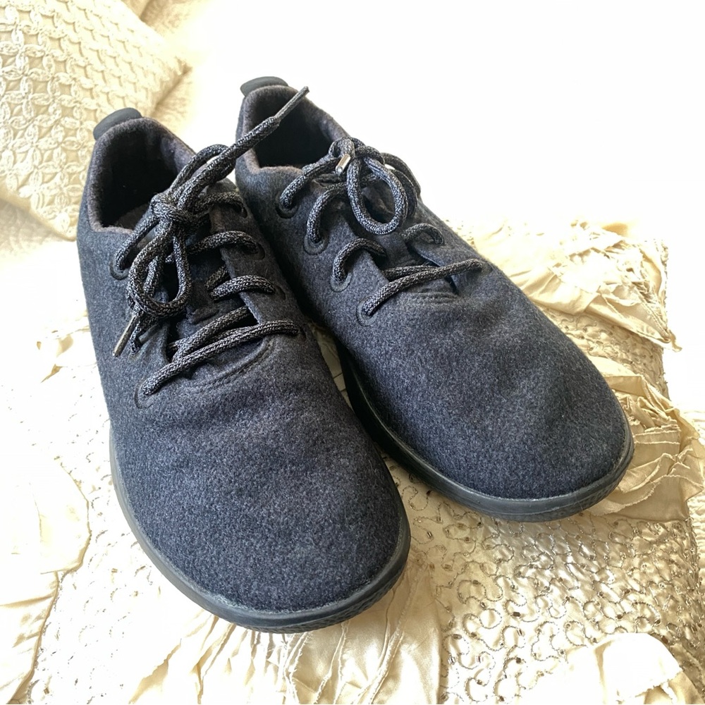 Allbirds Wool Runners Natural Charcoal Black Running Walking Sneakers Size 9 Men - Picture 3 of 16